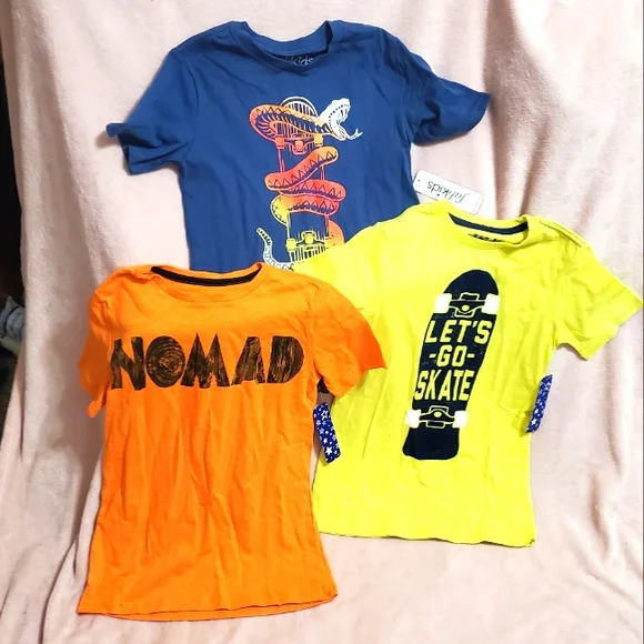 NEW NWT x3 Bundle Fab Kids Short Sleeve Tees, XL, Sz 12 - Picture 1 of 10